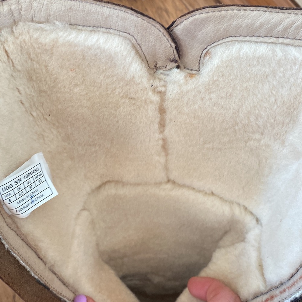 Ugg Shearling Lined Leather Boots 6 - image 8